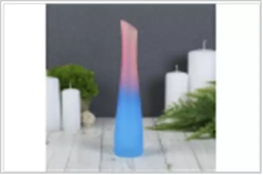 Ваза 26 см эвис радуга матовая малая стекло 1517493