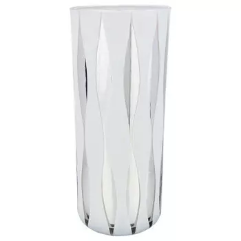 Ваза 30 см франко cilindro hilary серо-белый 316-1666
