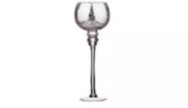 Ваза 35 см интерьерная серебряная ha04 b