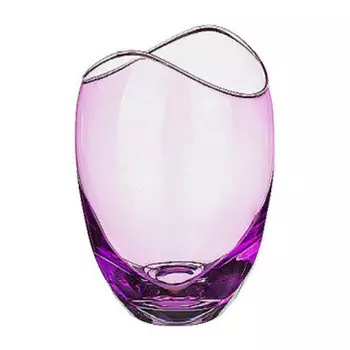 Ваза Гондола фиолетовая стекло 18см 674-404