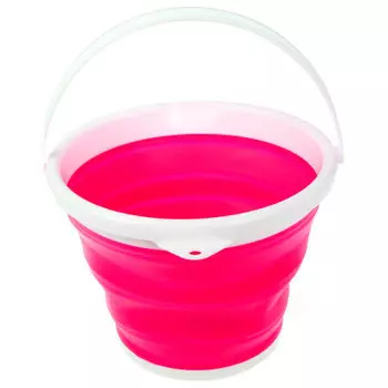 Ведро 5л Bradex складное круглое розовое td 0552