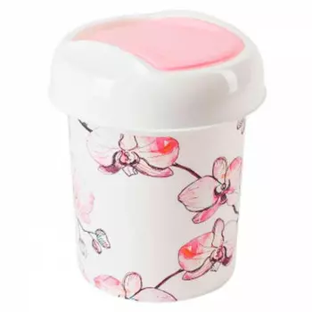 Ведро д/мусора ориджинал 1 л орхидеи sv4105 ор