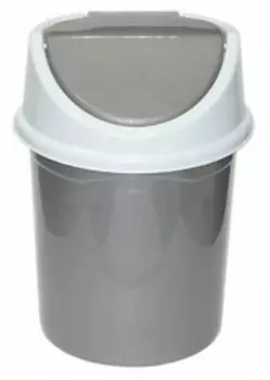 Ведро виолет для мусора с подвижной крышкой 8 л