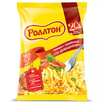 Вермишель Роллтон 85г б/п говядина