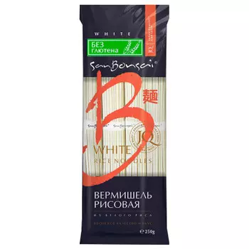 Вермишель сан бонсай 250 г из белого риса