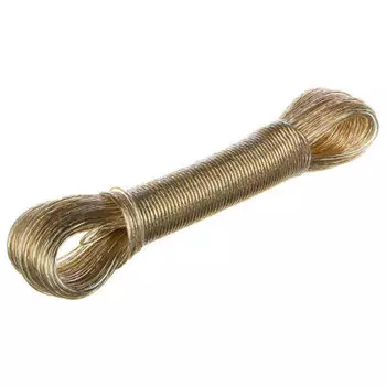 Верёвка бельевая 10м*2мм Absolut Home металлическая жила прозрачная 02.0004.20-10m