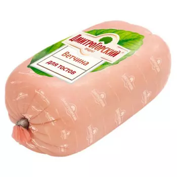 Ветчина для тостов п/о 400 г продукт мясной вареный из свинины дмитрогорский продукт