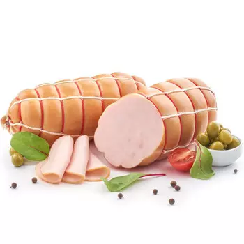 Ветчина из мяса индейки мясной продукт вареный губкин