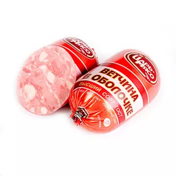 Ветчина в оболочке гост мясной продукт из свинины вареный кат.б Царь-мясо