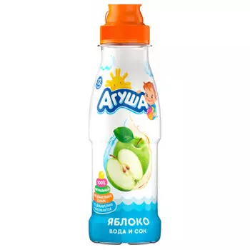 Вода и сок агуша 300 мл яблоко с 12 месяцев