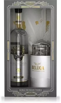 Водка белуга нобл 0.7 л 40% п/у + икорница