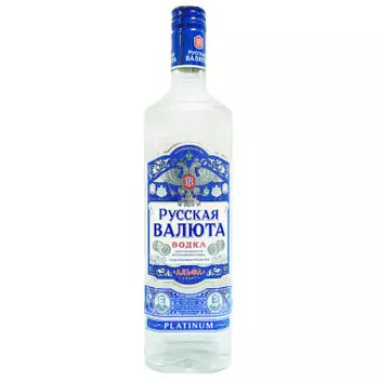 Водка Русская Валюта Platinum 0,5л 40%