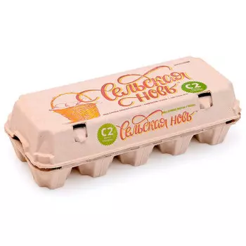 Яйцо куриное 10 шт с2 сельская новь