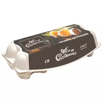 Яйцо куриное 10 шт вс сметанино