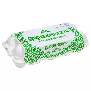 Яйцо куриное 10шт деревенское лето