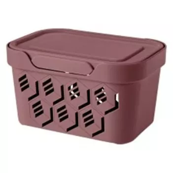 Ящик универсальный 18,9*13,2*11см бытпласт делюкс 1,9л коричневый