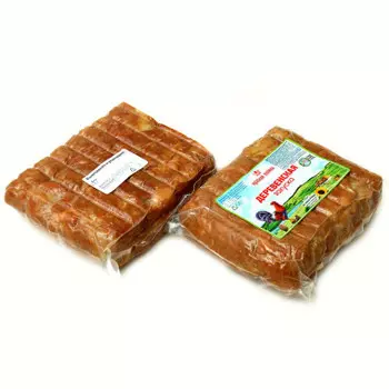Закуска деревенская в/к в/у 2 сорт продукт из мяса птицы Красная Поляна