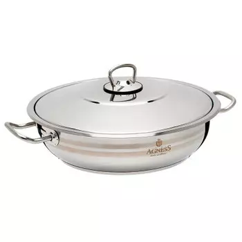 Жаровня 4,5л Agness нержавеющая сталь 936-104