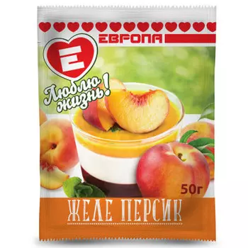 Желе Люблю Жизнь 50 г персик