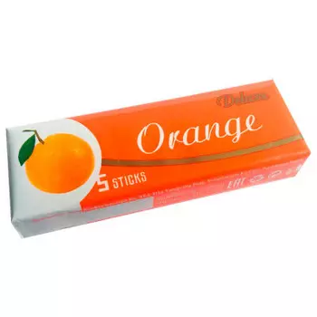 Жевательная резинка Deluxe апельсин 23г