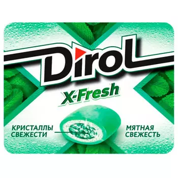 Жевательная резинка Dirol X-Fresh мятная свежесть 16г