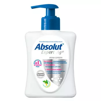 Жидкое мыло абсолют эксперт 250г ионы серебра