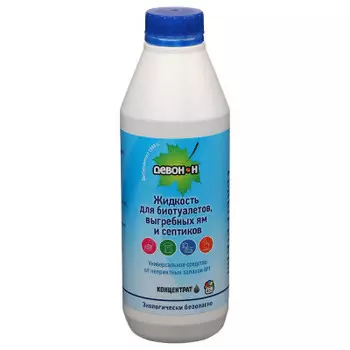 Жидкость Девон-Н 0,5л для биотуалетов выгребных ям септиков нижний бак