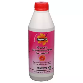 Жидкость Девон-В 0,5л для смывного бачка биотуалетов верхний бак