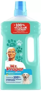 Жидкость для уборки дома Mr. Proper 1 л для домов с собаками свежий цитрус
