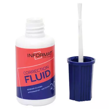 Жидкость корректирующая информат кисточка 20 мл cfs-20