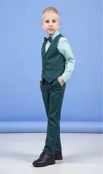 Жилет зиронька р.116 для мальчика зелёный 34-9001-5