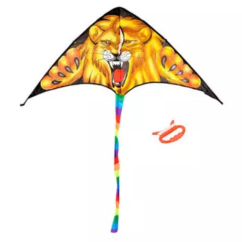 Змей воздушный бойскаут 130 х62 см шнур 3 м лев/тигр/орел 61483