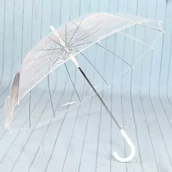 Зонт прозрачный белый
