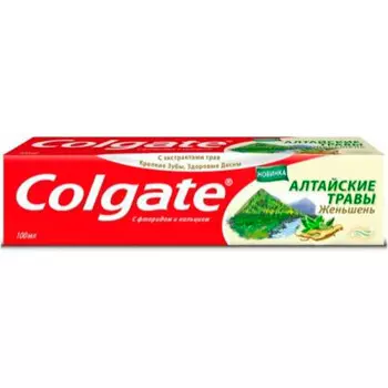 Зубная паста Colgate 100мл алтайские травы женьшень