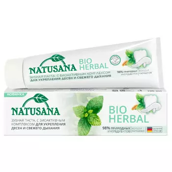 Зубная паста Natusana 100мл Bio хербал