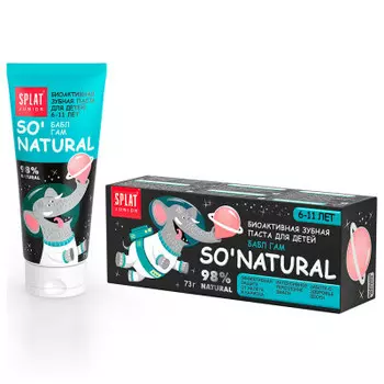 Зубная паста Splat джуниор 55мл бабл гам 6-11 лет+наклейка