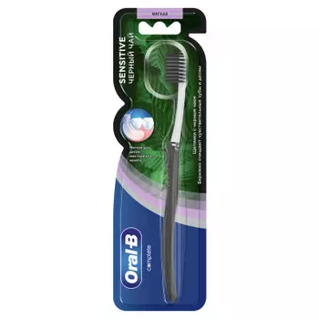 Зубная щетка орал-би сенсетив черный чай мягкая