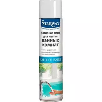 Aктивная аэрозольная пена Starwax для мытья и придания блеска в ванных комнатах, 600мл