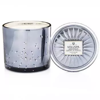 Аромасвеча Voluspa Черное дерево и персик