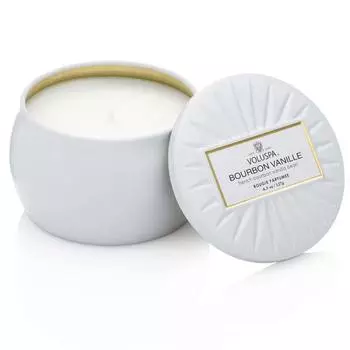 Аромасвеча Voluspa Ваниль Бурбон в декоративной банке