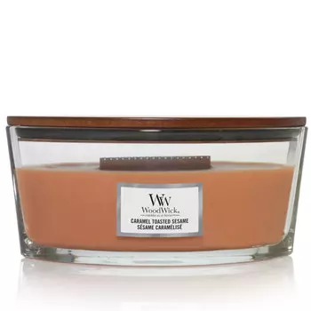 Аромасвеча Woodwick Карамель и жареный кунжут 453,6гр