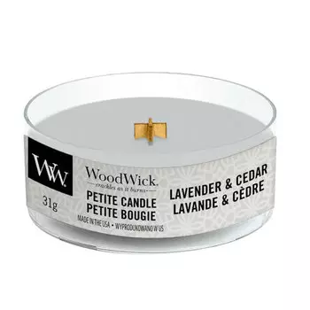 Аромасвеча Woodwick Лаванда и кедр 31гр