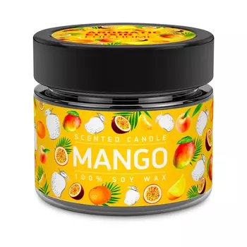 Ароматическая свеча в стекле BAGO home Aromatic Elixir. Манго маракуйя