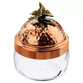 Банка для сыпучих продуктов Кольчугинский мельхиор Бабочки 420мл