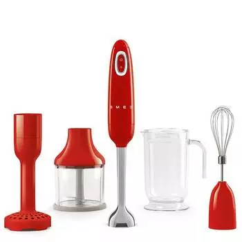 Блендер погружной Smeg 50’s Style, красный