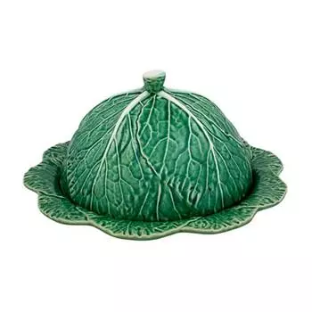Блюдо для сыра с крышкой Bordallo Pinheiro Cabbage Natural
