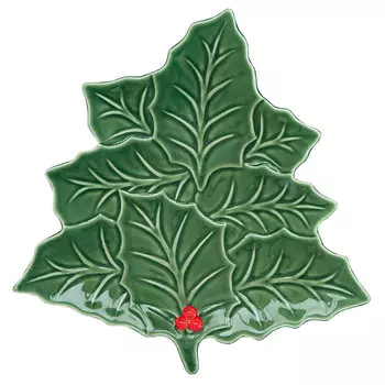 Блюдо-ель Easy Life Holly & Berries 22х22см