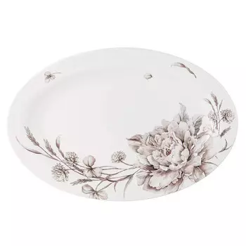 Блюдо овальное Lefard White Flower