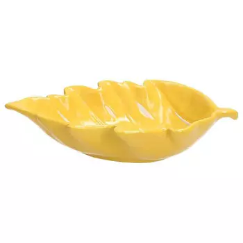 Блюдо сервировочное Tognana Relief Foglie, цвет желтый