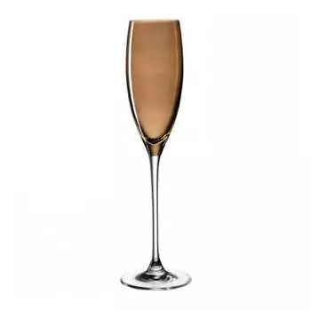 Бокал для шампанского Leonardo Lucente 220мл, коричневый